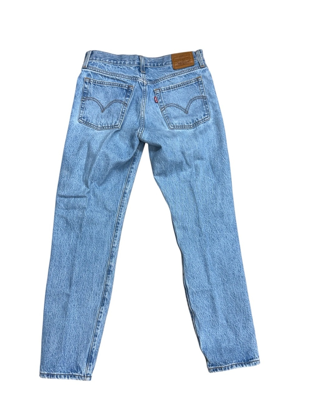 Women's Light Blue Distressed Bootcut Jeans - Picture 2 of 10
